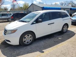 Salvage cars for sale from Copart Wichita, KS: 2013 Honda Odyssey LX