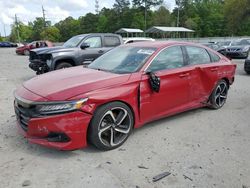 Salvage cars for sale from Copart Savannah, GA: 2021 Honda Accord Sport