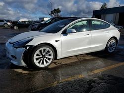 Salvage cars for sale from Copart Woodhaven, MI: 2022 Tesla Model 3