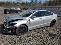 Salvage cars for sale at Windham, ME auction: 2016 Ford Fusion SE