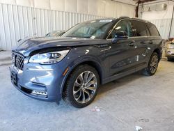 Salvage cars for sale at auction: 2021 Lincoln Aviator Grand Touring