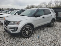 Salvage cars for sale at Barberton, OH auction: 2016 Ford Explorer Sport
