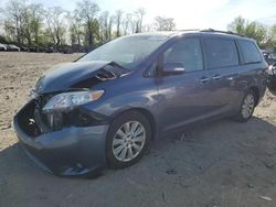Salvage cars for sale from Copart Baltimore, MD: 2013 Toyota Sienna XLE