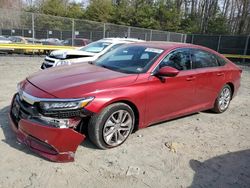 Salvage cars for sale at Waldorf, MD auction: 2018 Honda Accord LX