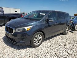 Salvage cars for sale at New Braunfels, TX auction: 2016 KIA Sedona LX