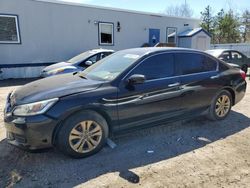 Salvage cars for sale at Lyman, ME auction: 2014 Honda Accord LX