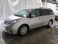 Salvage cars for sale at Leroy, NY auction: 2017 Toyota Sienna XLE