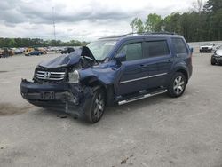 Salvage cars for sale at Dunn, NC auction: 2013 Honda Pilot Touring