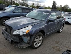 Salvage cars for sale at Portland, OR auction: 2014 Subaru Outback 2.5I Limited