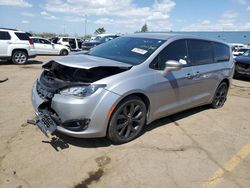 Salvage cars for sale at Woodhaven, MI auction: 2018 Chrysler Pacifica Touring Plus