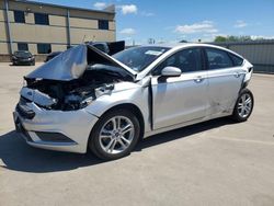 Salvage cars for sale at Wilmer, TX auction: 2018 Ford Fusion SE