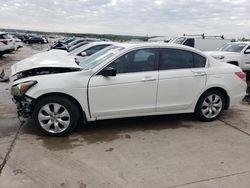 Salvage cars for sale at Grand Prairie, TX auction: 2009 Honda Accord EXL