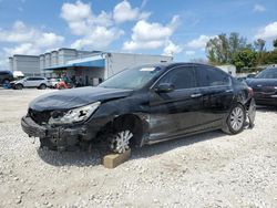 Salvage cars for sale from Copart Opa Locka, FL: 2014 Honda Accord EXL