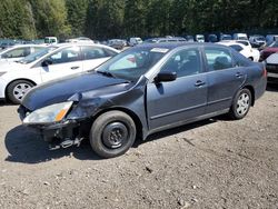 Salvage cars for sale at Graham, WA auction: 2006 Honda Accord LX
