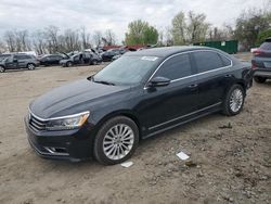 Salvage cars for sale from Copart Baltimore, MD: 2016 Volkswagen Passat SE