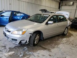 Salvage cars for sale at Franklin, WI auction: 2007 Honda Accord EX