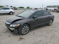 Salvage cars for sale at Houston, TX auction: 2009 Honda Civic EX