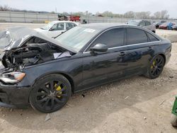Salvage cars for sale at Kansas City, KS auction: 2013 Audi A6 Premium Plus