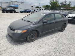 Honda Civic salvage cars for sale: 2008 Honda Civic LX