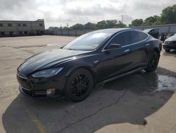 Salvage cars for sale from Copart Wilmer, TX: 2015 Tesla Model S 60