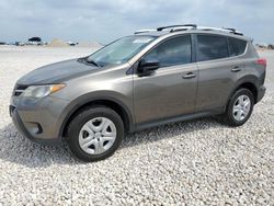 Salvage cars for sale at New Braunfels, TX auction: 2015 Toyota Rav4 LE