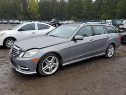 Salvage cars for sale from Copart Graham, WA: 2013 Mercedes-Benz E 350 4matic Wagon