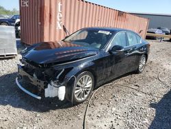 Salvage cars for sale from Copart Hueytown, AL: 2020 Infiniti Q50 Pure