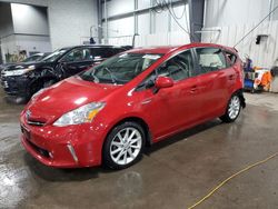 Salvage cars for sale at Ham Lake, MN auction: 2014 Toyota Prius V