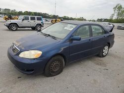 Salvage cars for sale from Copart Dunn, NC: 2007 Toyota Corolla CE