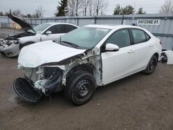 Salvage cars for sale from Copart Bowmanville, ON: 2016 Toyota Corolla L