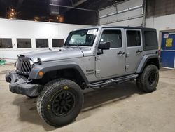 Salvage cars for sale at Blaine, MN auction: 2014 Jeep Wrangler Unlimited Sport
