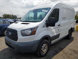 Salvage cars for sale at East Granby, CT auction: 2017 Ford Transit T-250