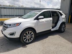 Salvage cars for sale at Kansas City, KS auction: 2018 Ford Edge Titanium