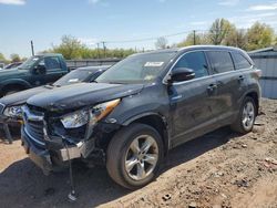 Salvage cars for sale at Hillsborough, NJ auction: 2015 Toyota Highlander Hybrid Limited