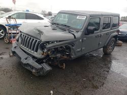Salvage cars for sale at New Britain, CT auction: 2020 Jeep Wrangler Unlimited Sport
