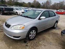 Salvage cars for sale at Seaford, DE auction: 2008 Toyota Corolla CE