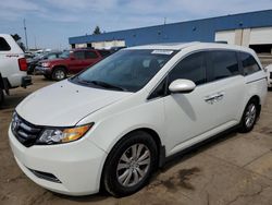 Salvage cars for sale from Copart Woodhaven, MI: 2017 Honda Odyssey EXL