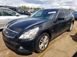 Salvage cars for sale from Copart Elgin, IL: 2015 Infiniti Q40