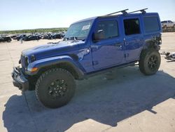 Salvage cars for sale at Grand Prairie, TX auction: 2018 Jeep Wrangler Unlimited Sahara