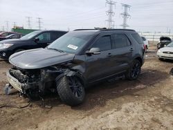 Salvage cars for sale at Elgin, IL auction: 2017 Ford Explorer XLT