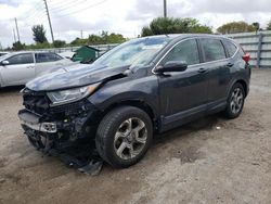 Salvage cars for sale from Copart Miami, FL: 2018 Honda CR-V EX
