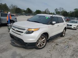 Salvage cars for sale from Copart Madisonville, TN: 2013 Ford Explorer Limited
