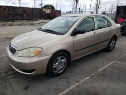 Salvage cars for sale at Wilmington, CA auction: 2005 Toyota Corolla CE