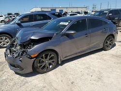 Salvage cars for sale from Copart Haslet, TX: 2020 Honda Civic Sport