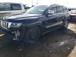 Salvage cars for sale at Elgin, IL auction: 2012 Jeep Grand Cherokee Overland