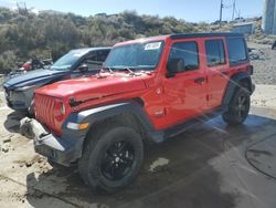 Salvage cars for sale at Reno, NV auction: 2018 Jeep Wrangler Unlimited Sport