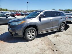 Salvage cars for sale at Oklahoma City, OK auction: 2015 Toyota Highlander XLE