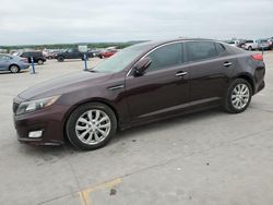 Salvage cars for sale at Grand Prairie, TX auction: 2014 KIA Optima LX