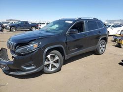 Jeep Cherokee Limited Vehiculos salvage en venta: 2020 Jeep Cherokee Limited