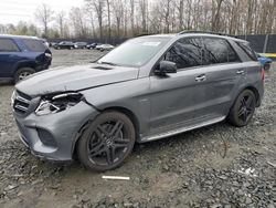 Salvage cars for sale at Waldorf, MD auction: 2017 Mercedes-Benz GLE 43 AMG